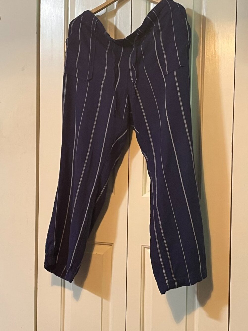 Striped drawstring pants